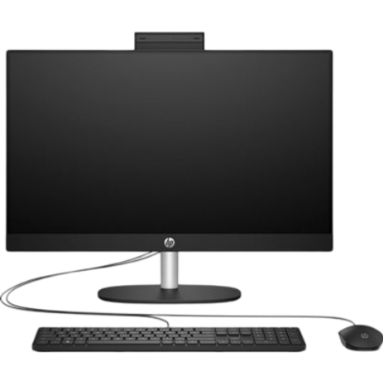 HP AiO Računalo 24-cr0048ny / 23,8" FHD IPS, Ryzen 5 7520U, 16GB, 512GB SSD, AMD Radeon Graphics, WiFi, tipkovnica, miš, bez OS, crno